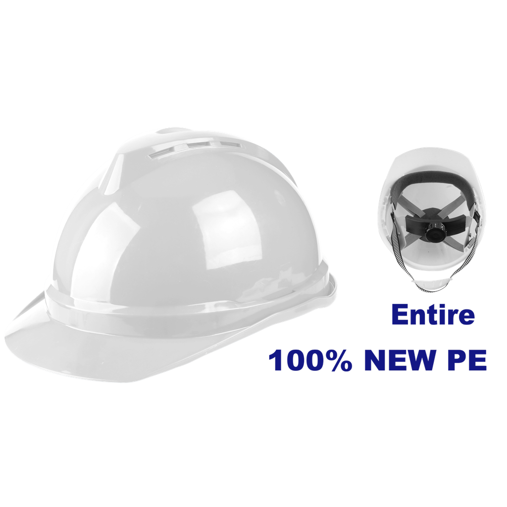 CASCO DE SEGURIDAD INDUSTRIAL PE COLOR BLANCO - EMTOP