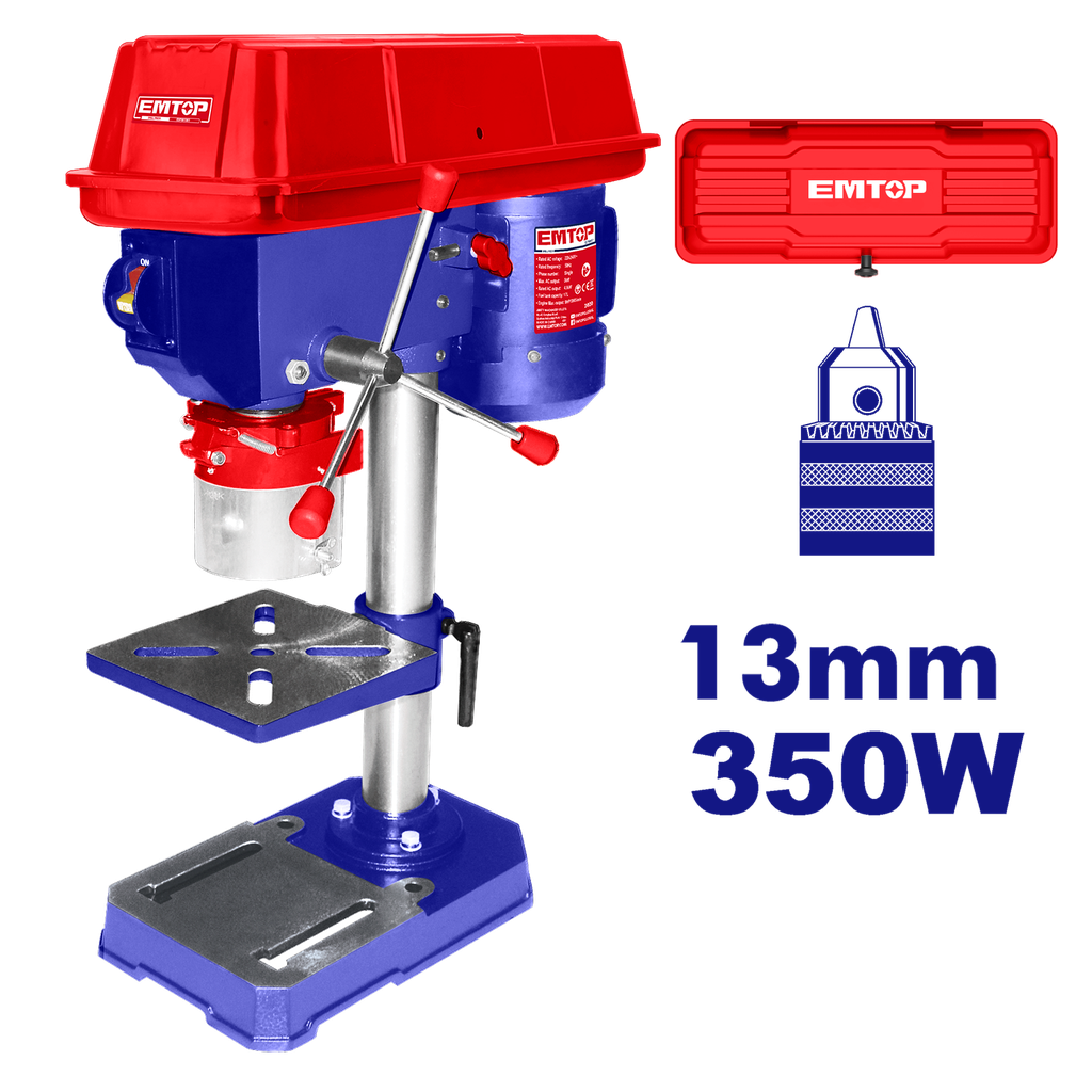 TALADRO DE PEDESTAL 1/2&quot; 1/2HP 350W 5VELOC - EMTOP