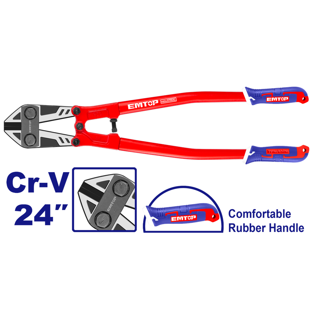 CIZALLA CORTA PERNO INDUSTRIAL 24&quot; MANGO CAUCHO - EMTOP
