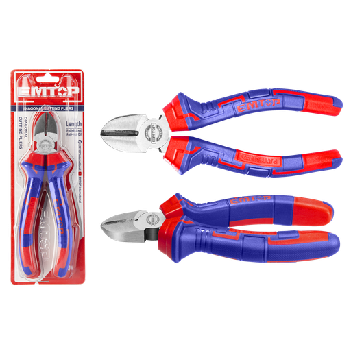 [52 ET EPLRD0711] ALICATE CORTE DIAGONAL 7&quot; MANGO CAUCHO - EMTOP